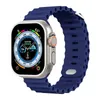 Cinturino in silicone per Apple watch Ultra/2 49mm cinturino da polso sportivo morbido e traspirante per iwatch 9 8 7 6 5 4 SE 45mm 41mm 44mm 42mm 40mm 50 pezzi