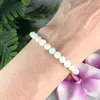 MG0941 6 мм естественный браслет Morganite Girls Heart Chacra Love Lucky Bracelet Healing Gemstome Dainty Yoga Bracelet2831