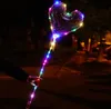 LED BOBO Luminous Ballon Transparent Bunte Lichter Balls Chirstmas Hochzeitsfeier Dekor Geschenke Tree Unicorn Star Form SN915