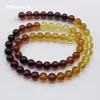 Partihandel Natural 6mm 8mm Baltic Sea Amber Smooth Round Lous Beads för att göra smycken DIY -halsbandsarmband eller gåva 231221