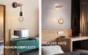 Vägglampor Vintage trälamp E26 E27 Modern inomhus ljus svart vit träskonce G80 LED -glödlampa hem trappdekoration