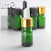 7 Style Child Resistant Cap Empty 5ml Green Glass Dropper Bottle for 5ml E liquid Bottle Essential Oil Packing HOt Wholesale USA Market Cpwk