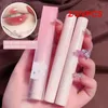 Läppglans 2/3/4st Glaze Water Light Lipgloss Mirror Cosmetic Liquid Lipstick Waterproof fuktgivande