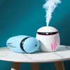 Creative 3 in 1 small Q Humidifier Essential Oil Diffuser Light Aroma Lamp LED Night USB Fan Aromatherapy Air freshener Fogge206P