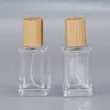 Valnöt cover premium parfym flaska 30 ml bajonett flaska bärbar parfym dispenser flaska delikat kosmetisk sprayflaska