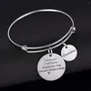 Armreifen "Ich liebe dich, ich werde deine Umarmung nie vergessen" Oma Edelstahl Charms Gfits für Großmutter Armband Männer Geburtstagsgeschenk