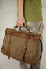 Vintage Retro Militär Canvas Leather Men Travel Bags Bagage Weekend Bag Over Night Duffle Tote Leisure M314 231221