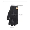 Wholesale Fleece Lined Fashion Warm Black Cable Knitted Winter Touch Screen Gloves 231222