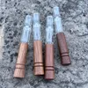 New Black Walnut Natural Wood Smoking Portable Innovative Glass Filter Handpipes Dry Herb Tobacco Cigarette Holder Wooden Pipes Catcher Taster Bat One Hitter DHL