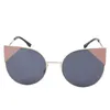 Солнцезащитные очки 2023 модная ретро -кошачьи глаза женщины круглое дизайн высококачественные очки градиент цвет