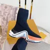 Tasarımcı Kadın Çorap Botları Hız Ayakkabıları Siyah Örgü BOOK BOOTACE ayak bileği Boot Slip-On Trainer tıknaz alt kauçuk taban