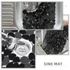 Tafelmatten 2 pc's Anti-slip gootsteen Mat Protector Keukenpads Droog niet-slip plastic PVC-beschermers voor siliconen