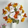 Fiori decorativi fiore tessuto a mano finita artificiale per la cerimonia di laurea San Valentino da giorno Doni del bouquet fai-da-te Disposizione dell'ufficio