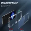 Samsung Galaxy Z Flip5를위한 매우 명확한 간단한 디자인 휴대 전화 케이스 5G 2mm 아크릴 1.8 mm TPU Hybrid Transparent Deall Slim Shopproof Cover