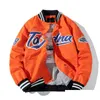 Jackets de homens uni moda hip hop time varsity jaqueta de beisebol com bordado primavera outono streetwear letterman casaco de roupas de roupa