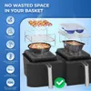 Air Fryer Accessories Set Silicone Basket Oven Baking Tray Bakeware Steamer Roasting Rack for Ninja Pan 231221