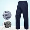 Pantalon pour hommes imperméable la pluie noire a de poche Blue respirant en polyester nylon vacances