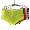 Underpants Man Sexy Boxer Shorts Panties Low Rise Stripe Bodysuit Trunk Pant Men's Underwear Transparent Briefs