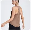 al Yogo camicia senza maniche camicie da yoga strette da donna vestiti gilet lungo top al Fitness YB208