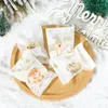 Décorations de Noël 100pcs sacs de sacs de bonbons sacs de sceau à la main