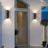 Lampada a parete 12w Lampade impermeabili per esterni LED su e giù per le luci di alluminio Porch Porch Scorce Lighting Fipide