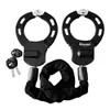 Anti-theft High Security Locks Portable Bike Lock with Keys Cycling Accessories for Electric Scooters Motorcycles 231221