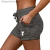 Damesshorts Zomer Damesshorts Achteraanzicht Kat Gedrukt Elastisch Informeel Sport Sneldrogend Fitness Ademend Fe Joggingbroek Grote maatL231222