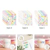 Geschenkwikkelbriefstickers Zelfklevende Decoratieve letters Stickers Stickers 1 inch Alfabet voor kaartwaterflessen Business