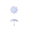 Umbrellas Handmade Umbrella Bridal Wedding Supplies Lace Cotton Parasol Embroidery Bamboo