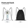 Borse per la spesa Boho Chic Evil Evil Eye Mandala Dream Catcher Dranaggio dello zaino Sport Sport Sackpack pieghevole Hamsa Nazar Boemian Borse da allenamento bohémien