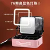 LED Makeup Bag With Mirror Light Large Cosmetic Bag Portable Travel Pink Storage Bag Smart Led Cosmetic Storage 231222