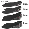 39 cm Invisible Höjd Öka Intersula Kudde Justerbar sko Heel Insoles Insert högre stöd Absorbant Foot Pad 231221