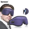 Kensen Eye Massager Heating Eye Maska z masażem poduszki powietrznej do migreny zmęczenie dla masażu ciemnego koła masażu oka do spania 231221