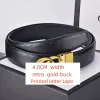 Designer Belt Men bälten Kvinnor och herrbälten nya Lychee Leather Classic Fashion High-End-bälten med stora guldstänger och svarta spännen. affärsbälte