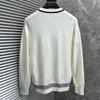 Men's designer knitted sweaters men's warm pullovers men's fall/winter 2023 long-sleeved color-blocking slim fit