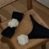 Kvinnors badkläder bandeau bikini sexig blommig set hög midja kvinnor baddräkt 2023 kvinnlig mikro biquini baddräkt badkläder