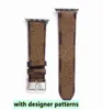 Smart Watches Bands Vervangingswachtband Designer -band voor serie 1 2 3 4 5 6 38mm 40mm 42 mm 44 mm PU Leather1262290