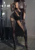 Bühnenbekleidung funkelnde Strasssteine ​​Strumpfhosen Overall mit Handschuhen Frauen sexy Performance Kostüm Tanz BodySuit Party Geburtstag Outfits