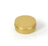 Oro 1/2 once di stagno in alluminio barattolo tappo a vite archiviazione rotonda per lettine in metallo cosmetico contenitore contenitore vuoto 15 ml di oro nero bianco