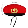 Berets Womens Beret Hat Sailor Woolen Cap Sailors для выступления танцев для вечеринок