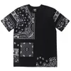 Magliette maschili di magliette hip-hop-hop di alto stile stampare paisley t-shirt a maniche corte e coppia femminile estiva