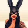 Sprzedawaj kobiety Halloween Bunny Mask Sexy Cosplay Maski Rabbit uszy Maski imprezowe Kostium nocny akcesoria 2022 Y2205235616701