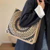 Evening Bags Fashion Trend Retro Senior Sense Large Capacity Linen Shoulder Tote Bag Female National Style College Students