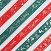 Partydekoration 25 Yards 2,5 cm/1 Zoll Weihnachtsgedruckte Band Frohe Dekorationen für Zuhause 2024 Jahr Weihnachtsbaumdekoration DIY Geschenkverpackung