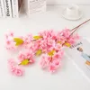 Decorative Flowers 100cm Long 5Branch Cherry Blossom Branches Artificial Fake Pink Tree For Wedding Party Home Decor