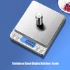 Digital Kitchen Scale Hållbart rostfritt stål Digital postskala Hög Precision Elektronisk skala med LCD -skärm