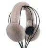 Luxury Women's Winter Warm Real Mink Fur Earmuffs Girls Ear-Muffs Muffle Earflap Ear Cover Outdoor Cold Protection 231222