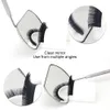1 Pcs Grafting Eyelash Extensions Checking Mirror Stainless Steel Material Hand Held Makeup Tools Supplier