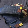 Herr jeans vinter termiska varma flanell stretch jeans mens vinter kvalitet berömda märke fleece byxor raka flocking byxor denim jean j231222