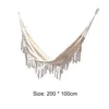 Hamacs Pildels Hamac Boho Style Brésilien Rame Frdged Deluxe Double Net Cotton Swing Chite suspendu lit 220606 Drop Livrot Home Dhibg